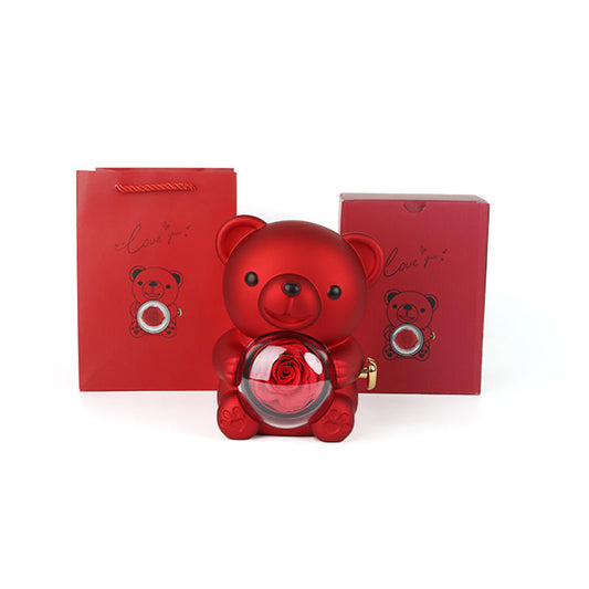 Luxury Teddy Bear Rose Gift Box – With Ring – Large Decorative Edition