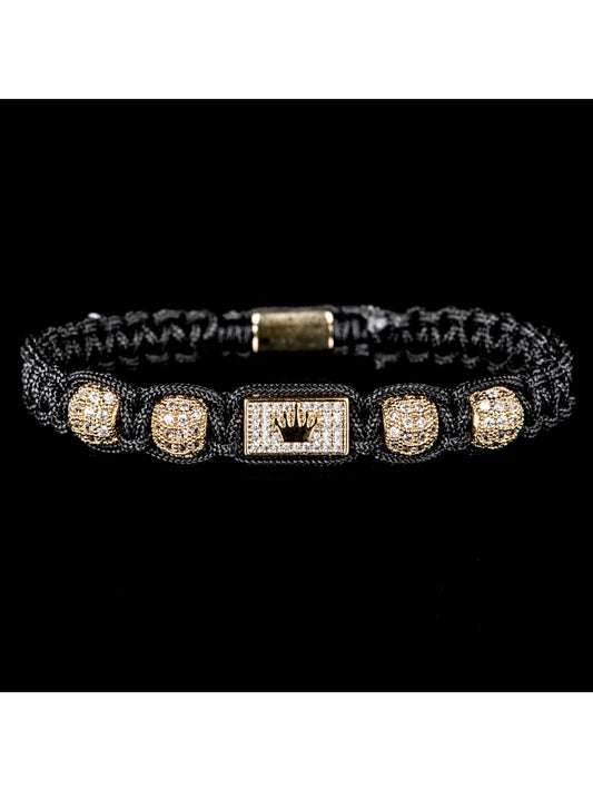 Men’s Luxury Crown Statement Bracelet