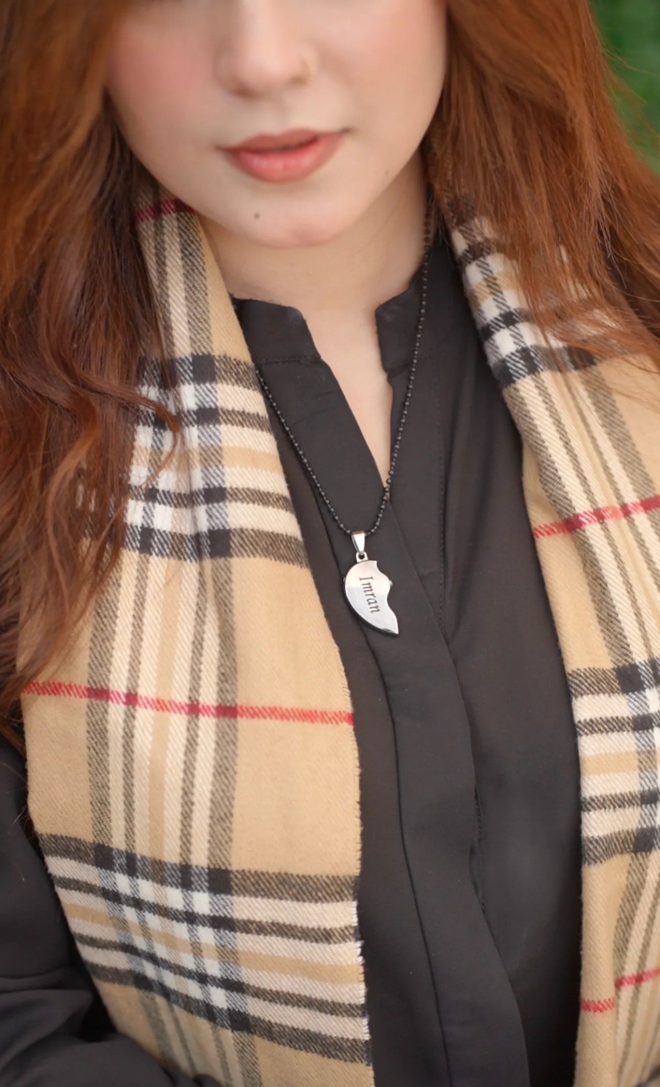 Broken Heart Couple Neckalce - Custom Name - Couple Neckalce