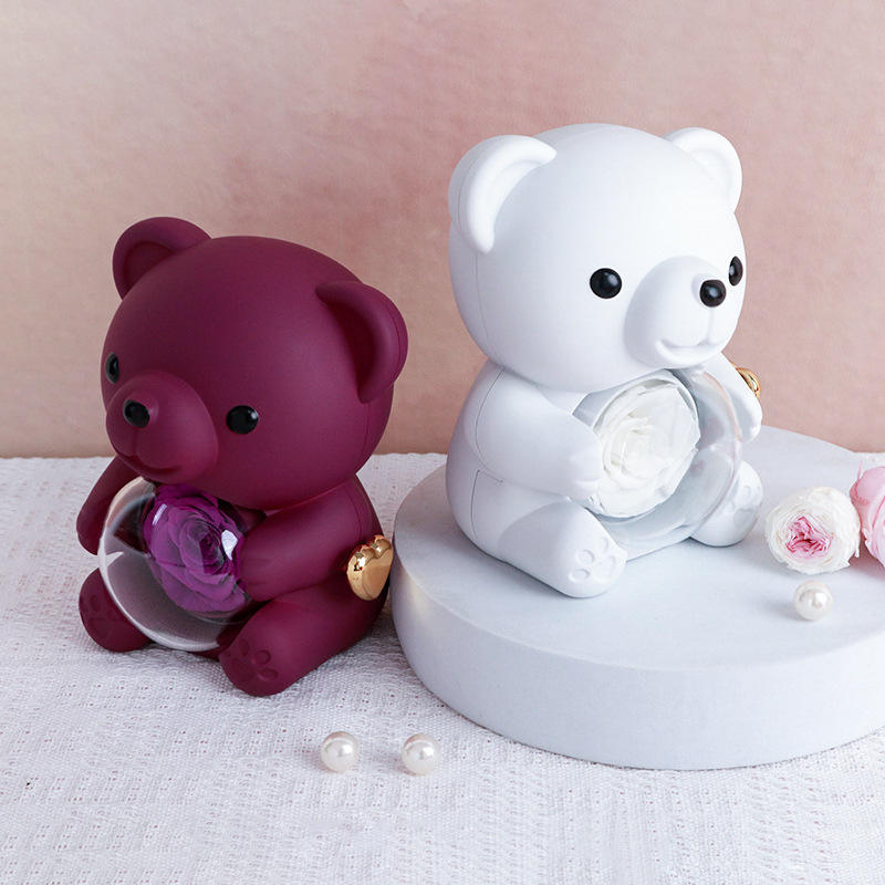 Luxury Teddy Bear Rose Gift Box – With Ring – Large Decorative Edition