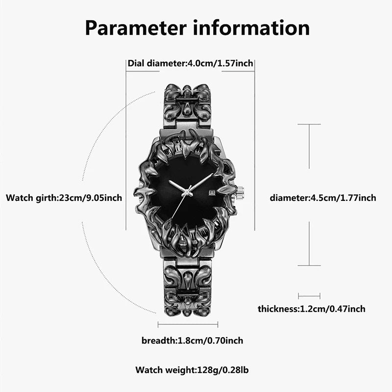 Tensho Mugen – Gothic Spiked Timepiece