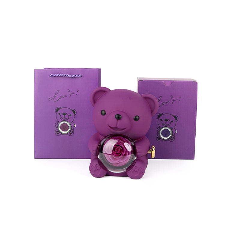Luxury Teddy Bear Rose Gift Box – With Ring – Large Decorative Edition
