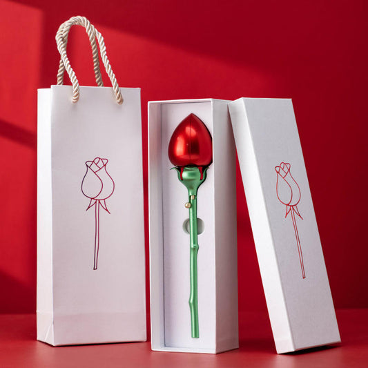 Elegant Diamond Ring Display Flower – With Ring – Luxury Gift Presentation
